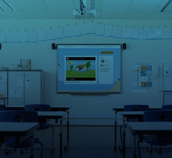 Empty classroom with whiteboard